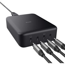 Зарядний пристрій мережевий Trust Maxo 240Вт,GaN, 4xUSB-C,PD, чорний