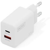Зарядное устройство DIGITUS GaN 1хUSB-C, 1хUSB-A, 30W