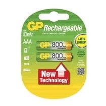 Акумулятор GP AAA 800 mAh, 2шт в упаковці