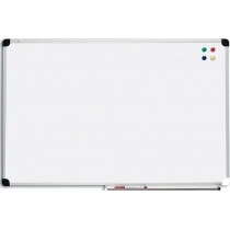 Дошка магнітно-маркерна, ТМ ABC, алюмінієва рамка, 100 x 65 см., колір білий