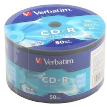 Диск CD-R 50шт Shrink, 700 Mb, 52x  Verbatim 43787