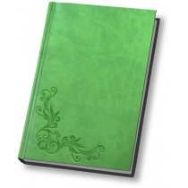 Щоденник напівдатований, А5, Vivella "Візерунок", зелений