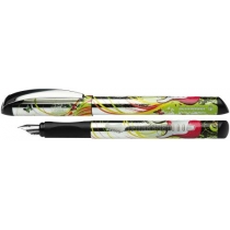 Ручка перова Glam Nature, металік/зелений