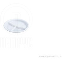 Тарелки одноразовые 3-отделы, d = 20,5 см, 20шт
