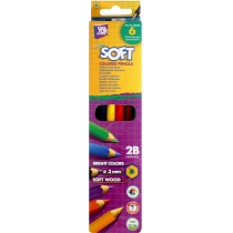 Олівці кольорові "Extra Soft", 6 кольорів