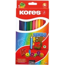 Олівці кольорові Jumbo, 12 кольорів