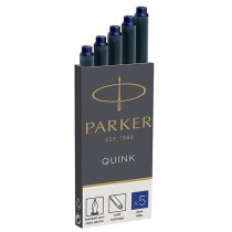 Патрон чорнил Parker QUINK, 5шт синій 11 410BLU