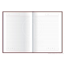 Діловий записник VIVELLA, А5, м’яка обкладинка, гумка, білий блок лінія, бірюзовий