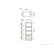 Стойка для брошюр настенная 3x2 A4 формата
