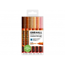 Набор акриловых маркеров ONE4ALL™ 127HS Character-Set, 2мм, 6 шт.