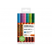 Набор акриловых маркеров ONE4ALL™ 127HS Basic Set 2, 2мм, 6 шт.