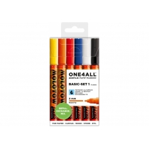 Набор акриловых маркеров ONE4ALL™ 127HS Basic-Set 1, 2мм, 6 шт.