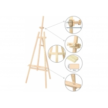 Мольберт стаціонарний №41, Ліра, сосна, 71*80*170см., макс. висота полотна 124см., ROSA TALENT