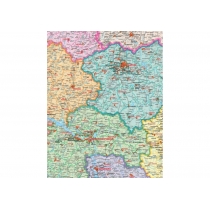 Карта. Украина. Политико-административная карта 193х133 см