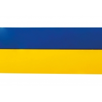 Стрічка клейка пакувальна 48 мм х 20 м Optima, жовто-блакитна