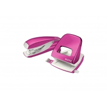 Дырокол металлический Leitz New NeXXt WOW, 30 листов, цвет розовый металлик