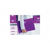 Папка А4 з відділеннями Leitz WOW, A4 PP, фіолетовий металік