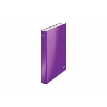 Папка-реєстратор Leitz WOW, 2 кільця, 25мм, А4+, колір фіолетовий металік