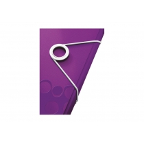 Папка А4 з відділеннями Leitz WOW, A4 PP, фіолетовий металік