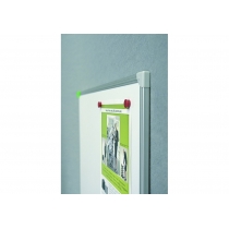 Дошка магнітно-маркерна, ТМ 2x3, EcoBoard, алюмінієва рамка, 120 x 80 см., колір білий