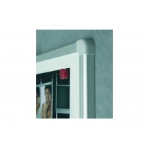 Дошка магнітно-маркерна, ТМ 2x3, алюмінієва рамка ALU23, 240 x 120 см., колір білий