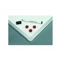 Дошка магнітно-маркерна, ТМ 2x3, алюмінієва рамка ALU23, 90 х 60 см., колір білий