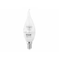 Лампа світлодіодна DELUX BL37B 6 Вт tail 4000K 220В E14 crystal білий