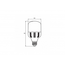 Лампа світодіодна надпотужна 30W E27 4000K, EUROLAMP