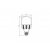 Лампа світодіодна надпотужна 100W E40 6500K, EUROLAMP