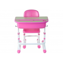 Комплект парта + стілець трансформери FUNDESK Capri Pink