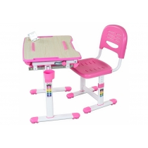 Комплект парта + стілець трансформери FUNDESK Bambino Pink