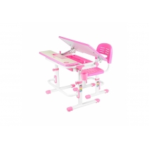 Комплект парта + стілець трансформери FUNDESK Lavoro Pink