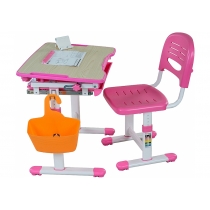 Комплект парта + стілець трансформери FUNDESK Bambino Pink