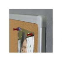 Дошка коркова ТМ 2x3, ecoBoards, рамка алюмінієва, 60 x 40 см
