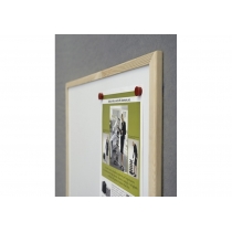 Дошка магнітно-маркерна, ТМ 2x3, EcoBoard, дерев’яна рамка, 40 х 30 см., колір білий