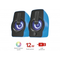 Комп.Акустика Trust Gemi RGB 2.0 Speaker Set Blue USB