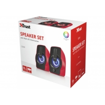 Комп.Акустика Trust Gemi RGB 2.0 Speaker Set Red USB