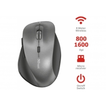 Миша  Trust Ravan Wireless Mouse сірий