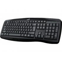 Клавіатура Genius KB-128 USB UKR Black, дротова, звичайна, чорна