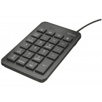 Клавіатура TRUST Xalas USb numeric keypad, дротова, звичайна, чорна