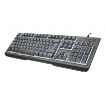 Клавіатура Trust Lito backlit multimedia keyboard, дротова, звичайна, чорна