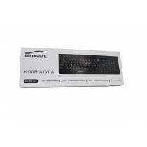 Клавіатура GREENWAVE KB-FN-401, USB, звичайна, чорний