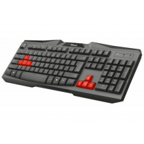 Клавіатура Trust Ziva Gaming Keyboard UKR, дротова, ігрова, чорна