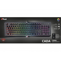 Клавіатура Trust GXT 890 Cada RGB Mechanical keyboard RU, дротова, ігрова, чорна