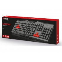 Клавіатура Trust Ziva Gaming Keyboard UKR, дротова, ігрова, чорна