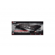 Клавіатура TRUST GXT 280 LED Illuminated Gaming Keyboard , дротова, ігрова, чорна