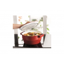 Каструля PYREX Slow Cook red чугун кастрюля кругл 2.2л