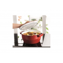 Кастрюля PYREX Slow Cook red чугун кругл 3.6л, с крышкой