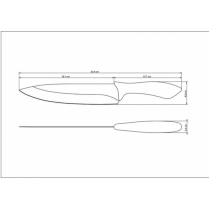 Ніж TRAMONTINA AFFILATA ніж Chef 203 мм інд.блістер