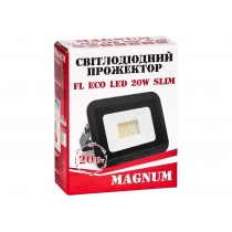 Прожектор світлодіодний MAGNUM_FL ECO LED 20Вт slim_6500К_IP65